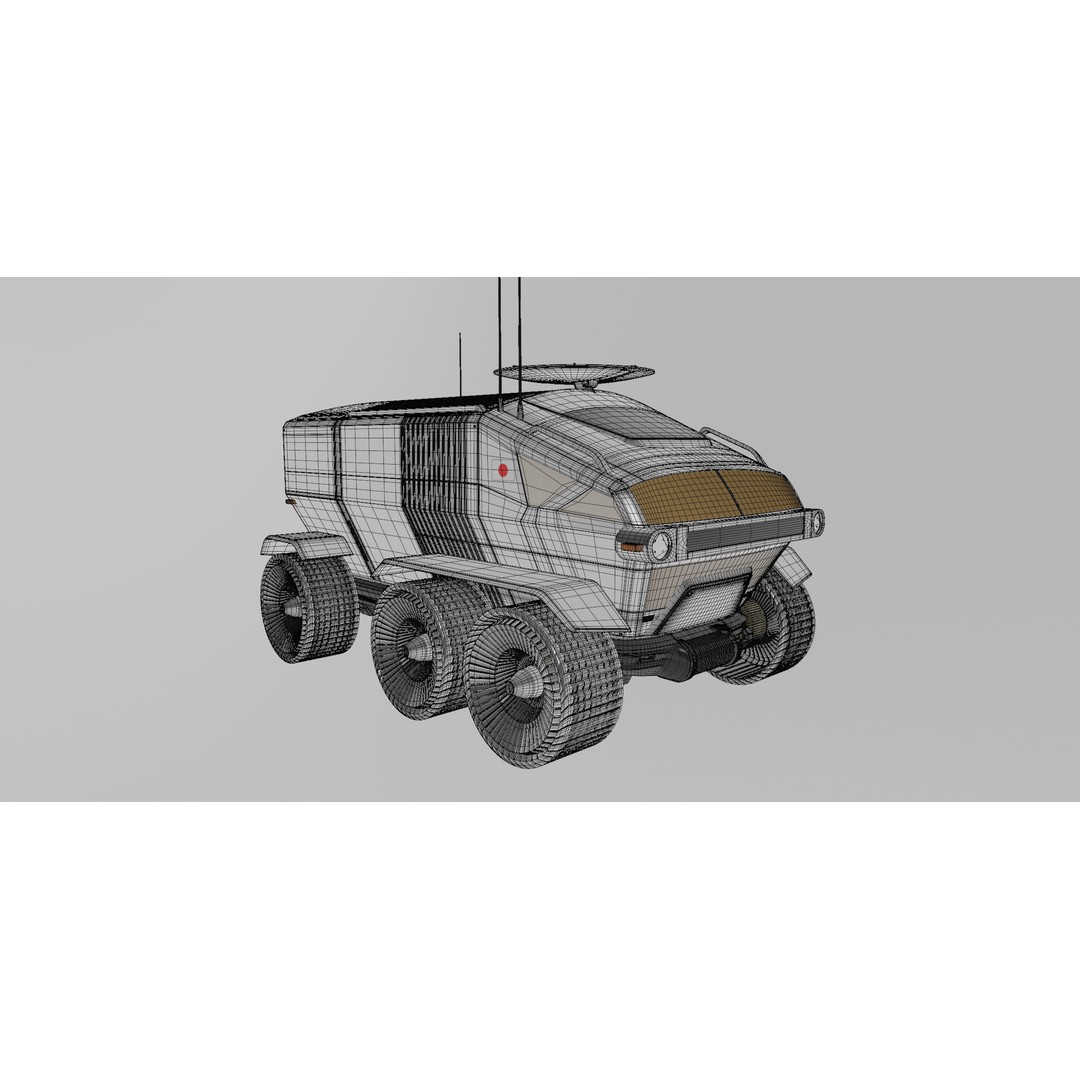 Toyota Lunar Cruiser JAXA Moon Rover 3D Model – Game Ready PBR Asset, FBX - View 25