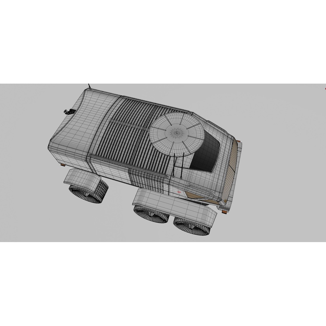 Toyota Lunar Cruiser JAXA Moon Rover 3D Model – Game Ready PBR Asset, FBX - View 26
