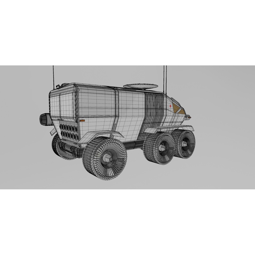 Toyota Lunar Cruiser JAXA Moon Rover 3D Model – Game Ready PBR Asset, FBX - View 27