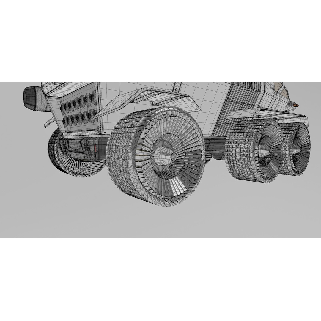 Toyota Lunar Cruiser JAXA Moon Rover 3D Model – Game Ready PBR Asset, FBX - View 28