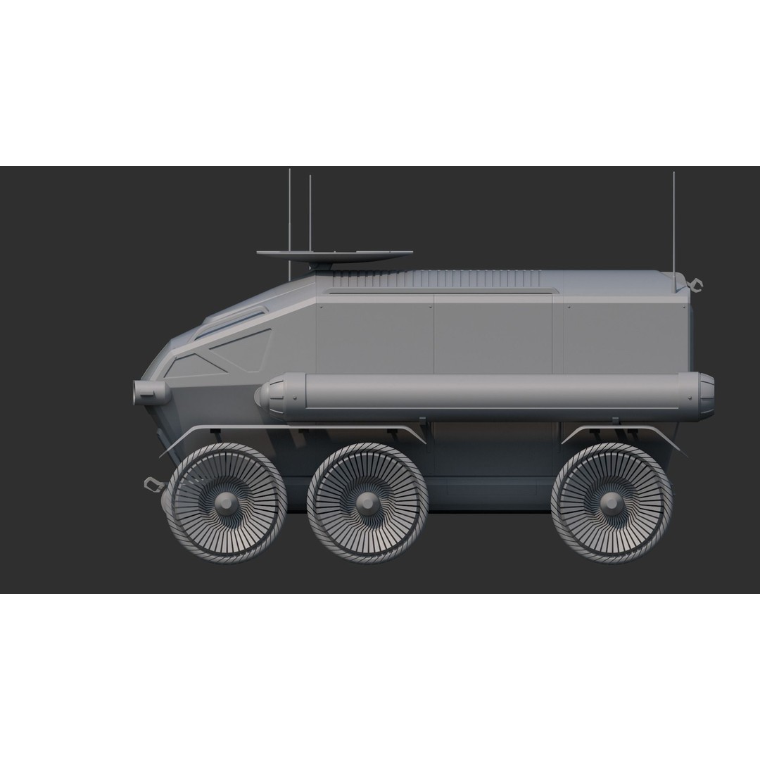 Toyota Lunar Cruiser JAXA Moon Rover 3D Model – Game Ready PBR Asset, FBX - View 5