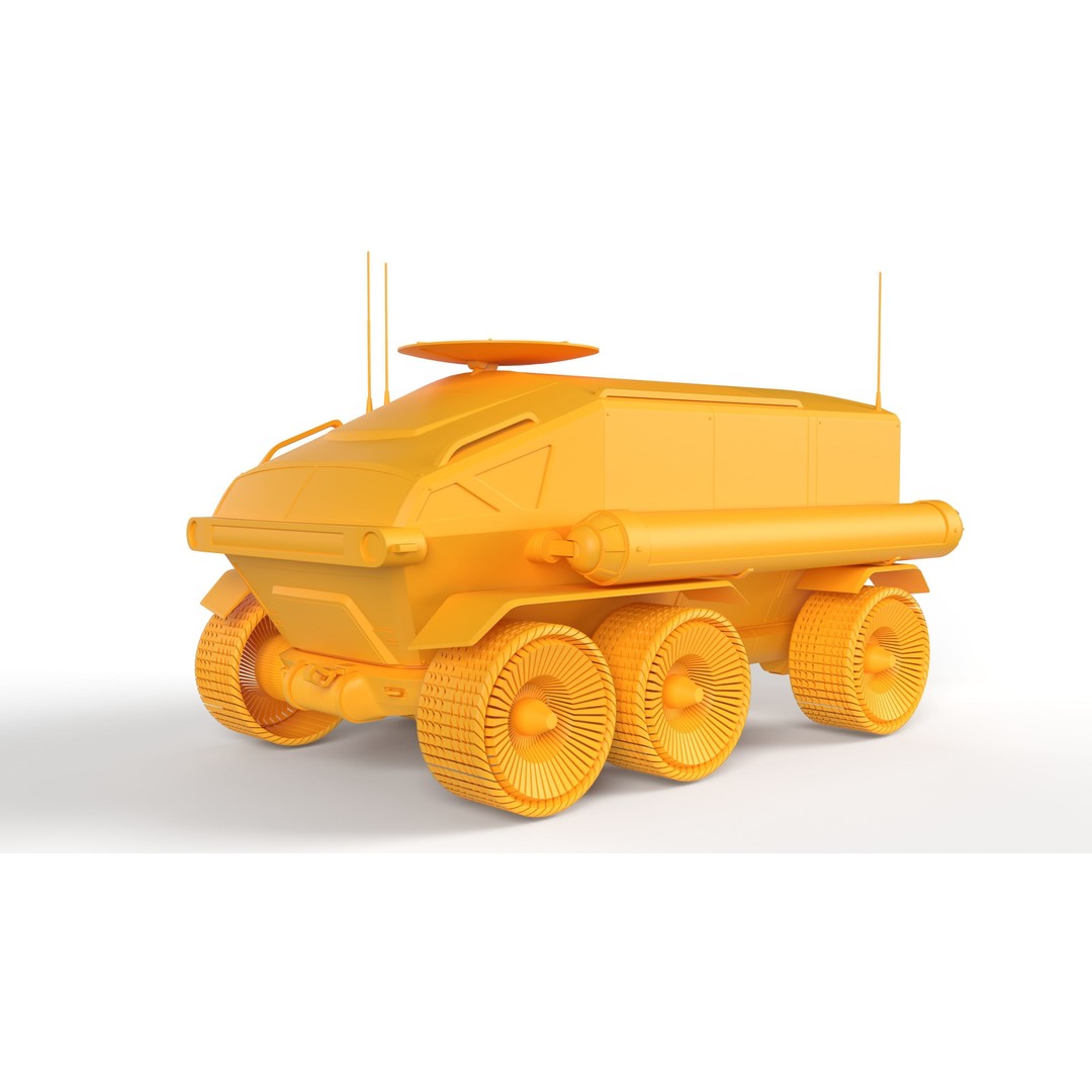 Toyota Lunar Cruiser JAXA Moon Rover 3D Model – Game Ready PBR Asset, FBX - View 7