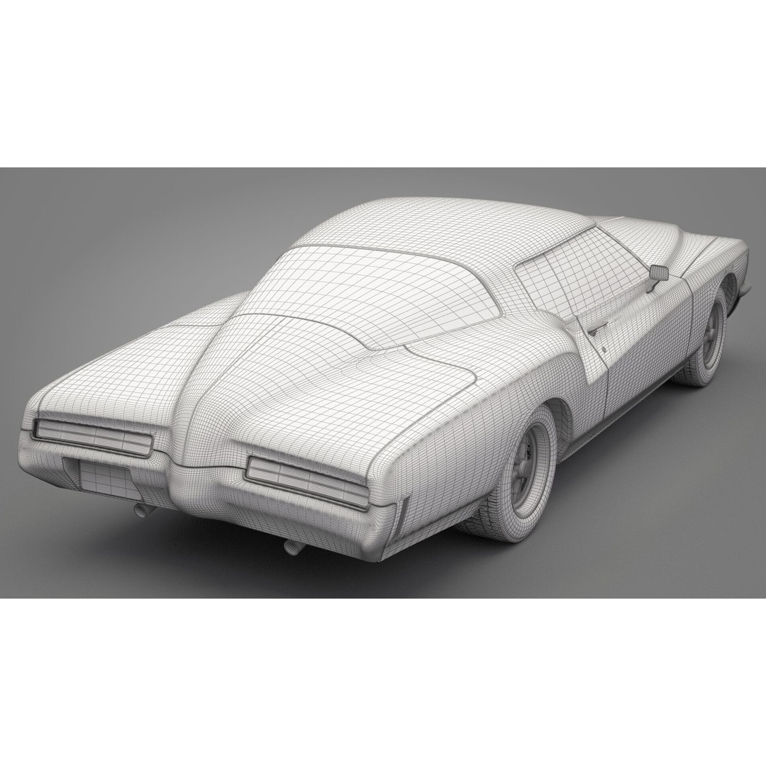 Generic Old Car 3D Model – High Quality Vehicle Asset, FBX, OBJ