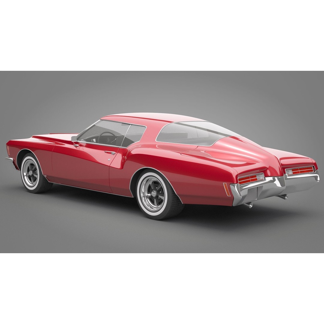 Generic Old Car 3D Model – High Quality Vehicle Asset, FBX, OBJ - View 11