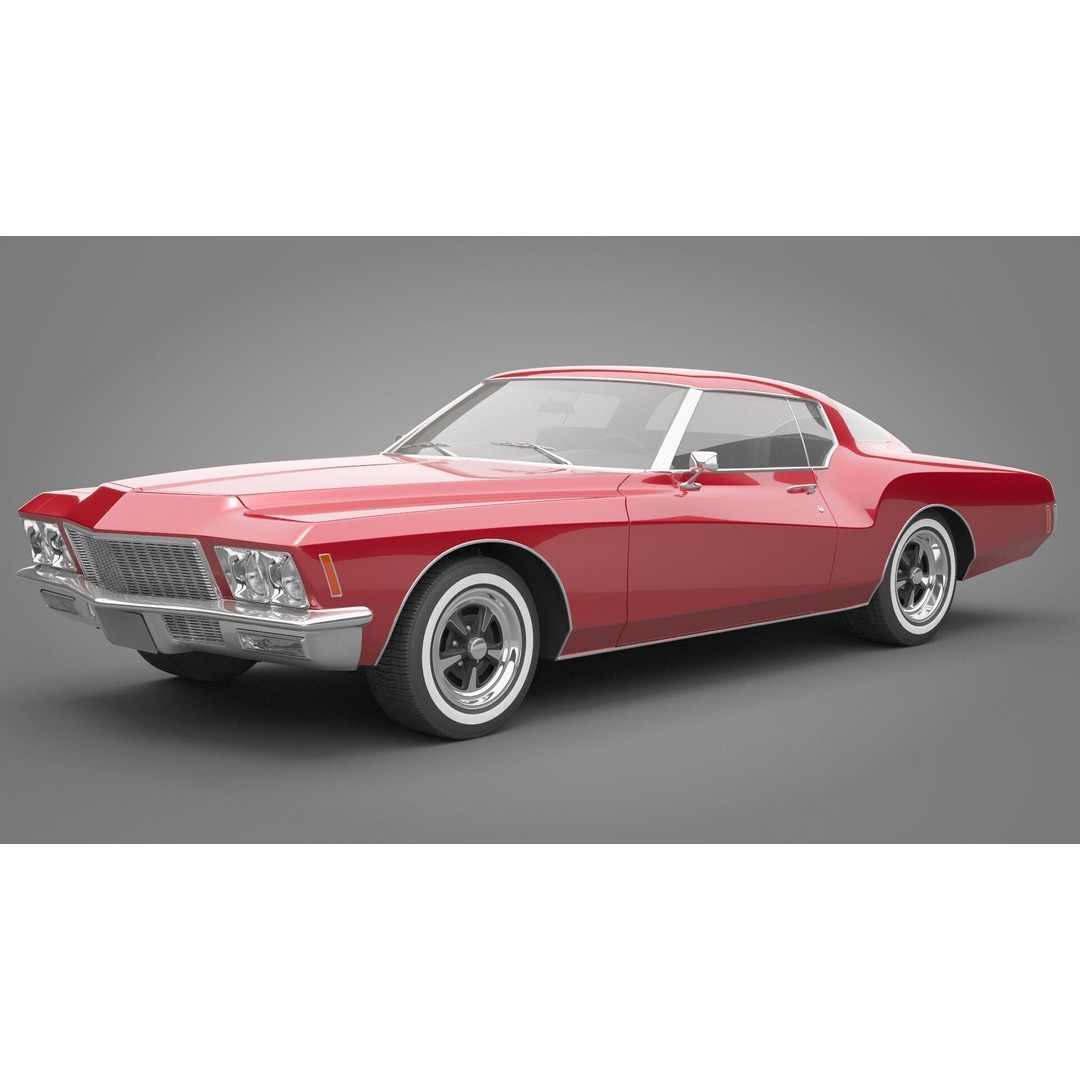 Generic Old Car 3D Model – High Quality Vehicle Asset, FBX, OBJ - View 13