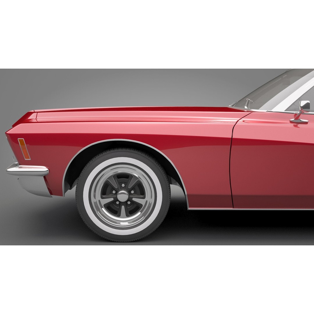 Generic Old Car 3D Model – High Quality Vehicle Asset, FBX, OBJ - View 16