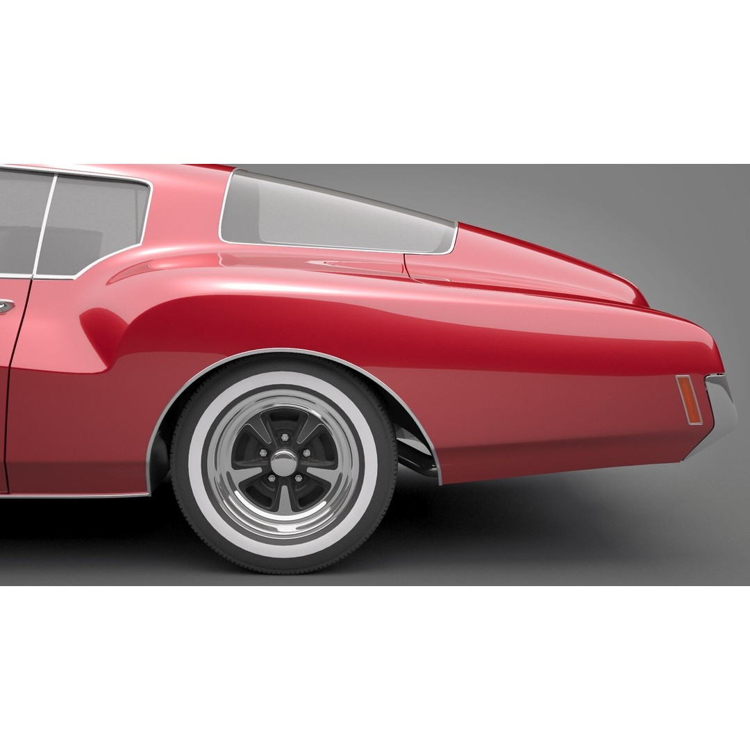 Generic Old Car 3D Model – High Quality Vehicle Asset, FBX, OBJ - View 17