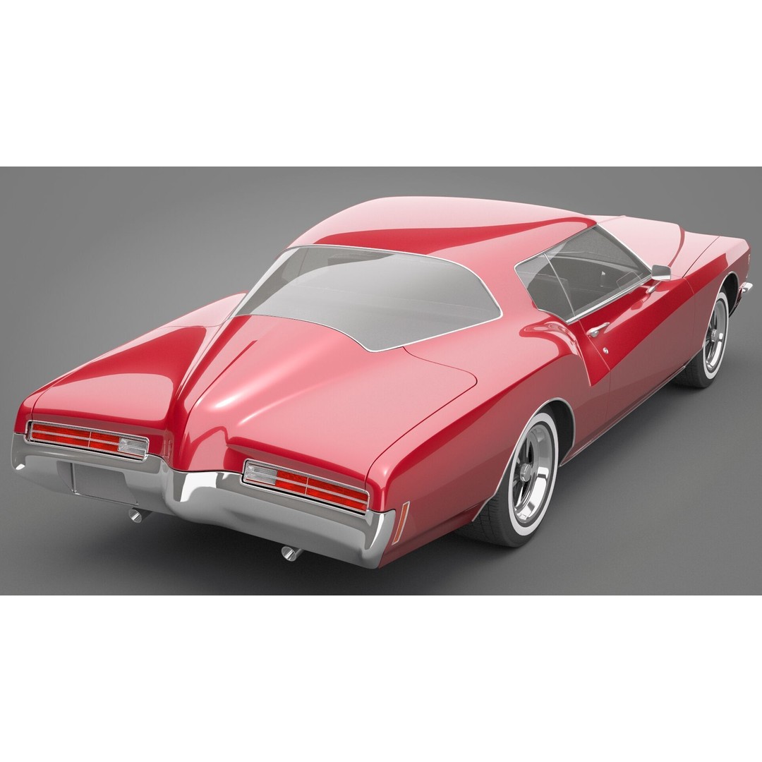 Generic Old Car 3D Model – High Quality Vehicle Asset, FBX, OBJ - View 19