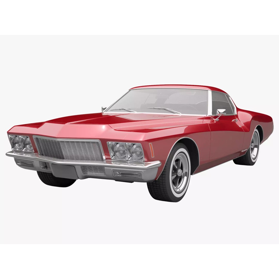 Generic Old Car 3D Model – High Quality Vehicle Asset, FBX, OBJ - View 2