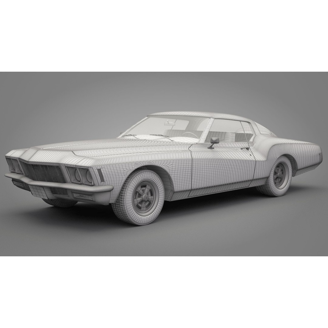 Generic Old Car 3D Model – High Quality Vehicle Asset, FBX, OBJ - View 20