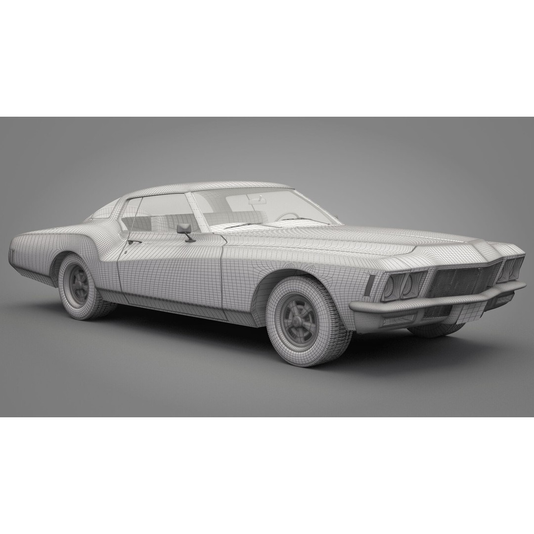 Generic Old Car 3D Model – High Quality Vehicle Asset, FBX, OBJ - View 21