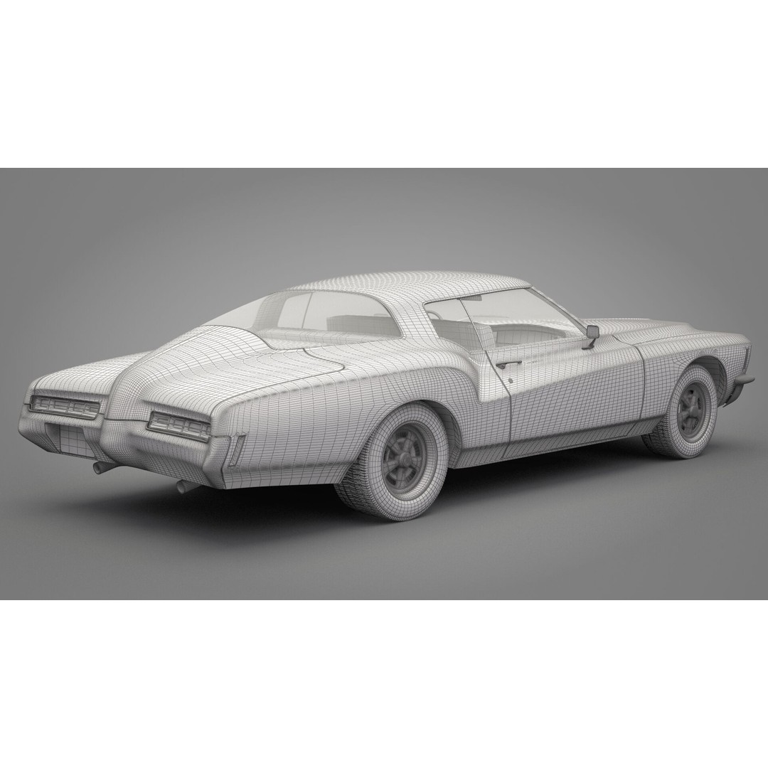 Generic Old Car 3D Model – High Quality Vehicle Asset, FBX, OBJ - View 22