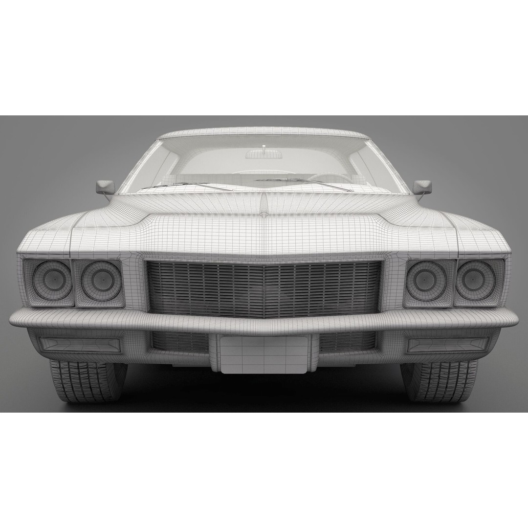 Generic Old Car 3D Model – High Quality Vehicle Asset, FBX, OBJ - View 24