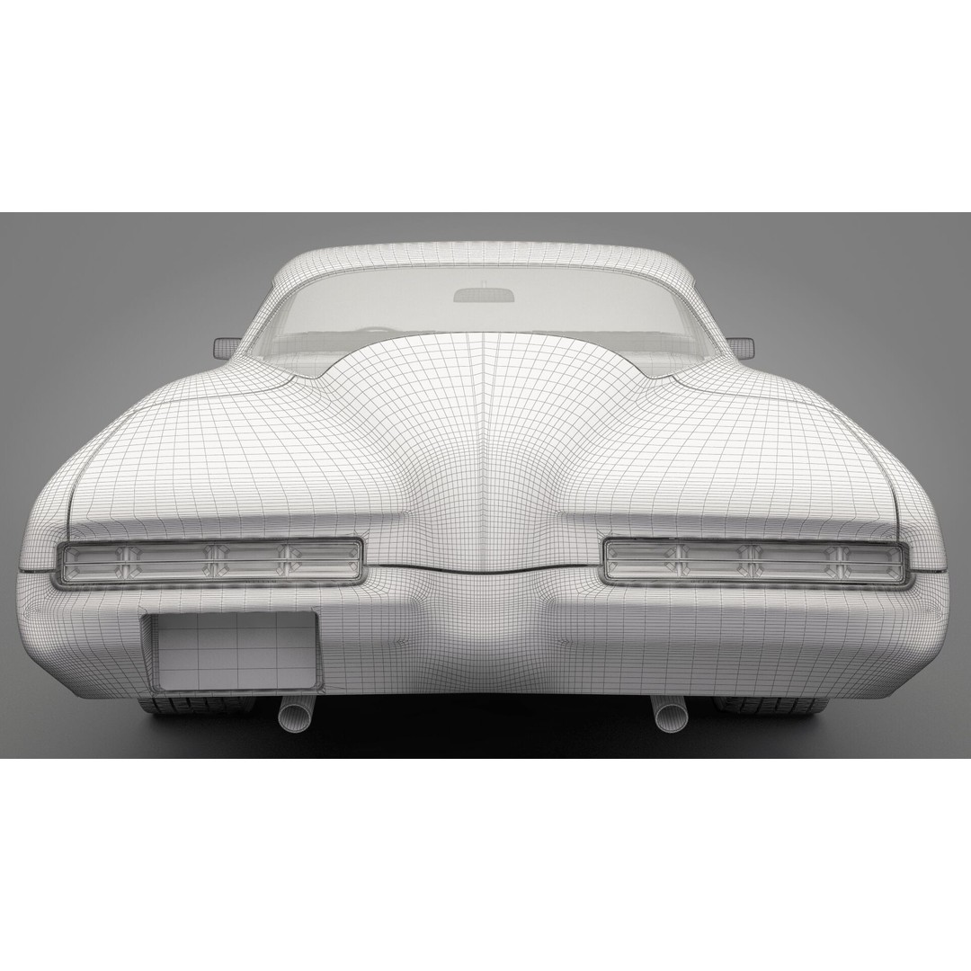 Generic Old Car 3D Model – High Quality Vehicle Asset, FBX, OBJ - View 25