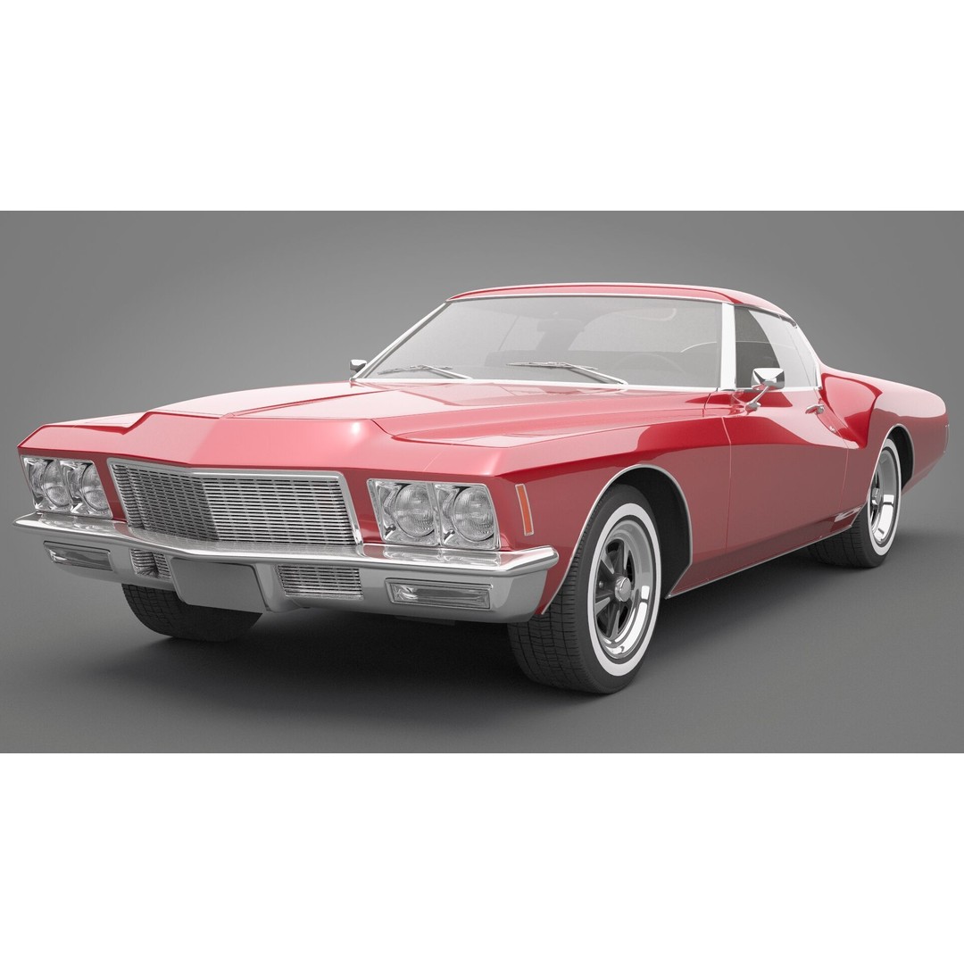 Generic Old Car 3D Model – High Quality Vehicle Asset, FBX, OBJ - View 3