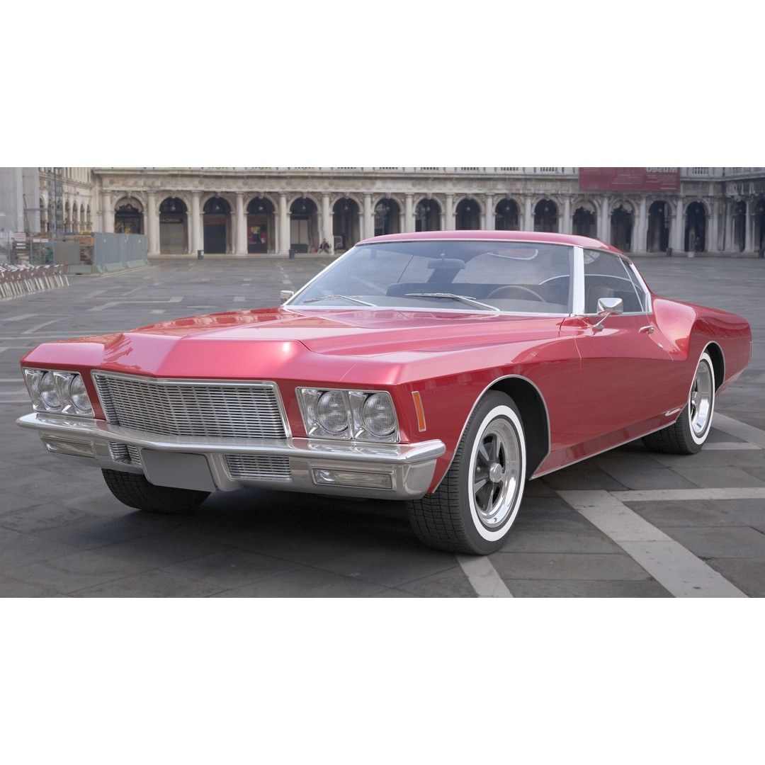 Generic Old Car 3D Model – High Quality Vehicle Asset, FBX, OBJ - View 4