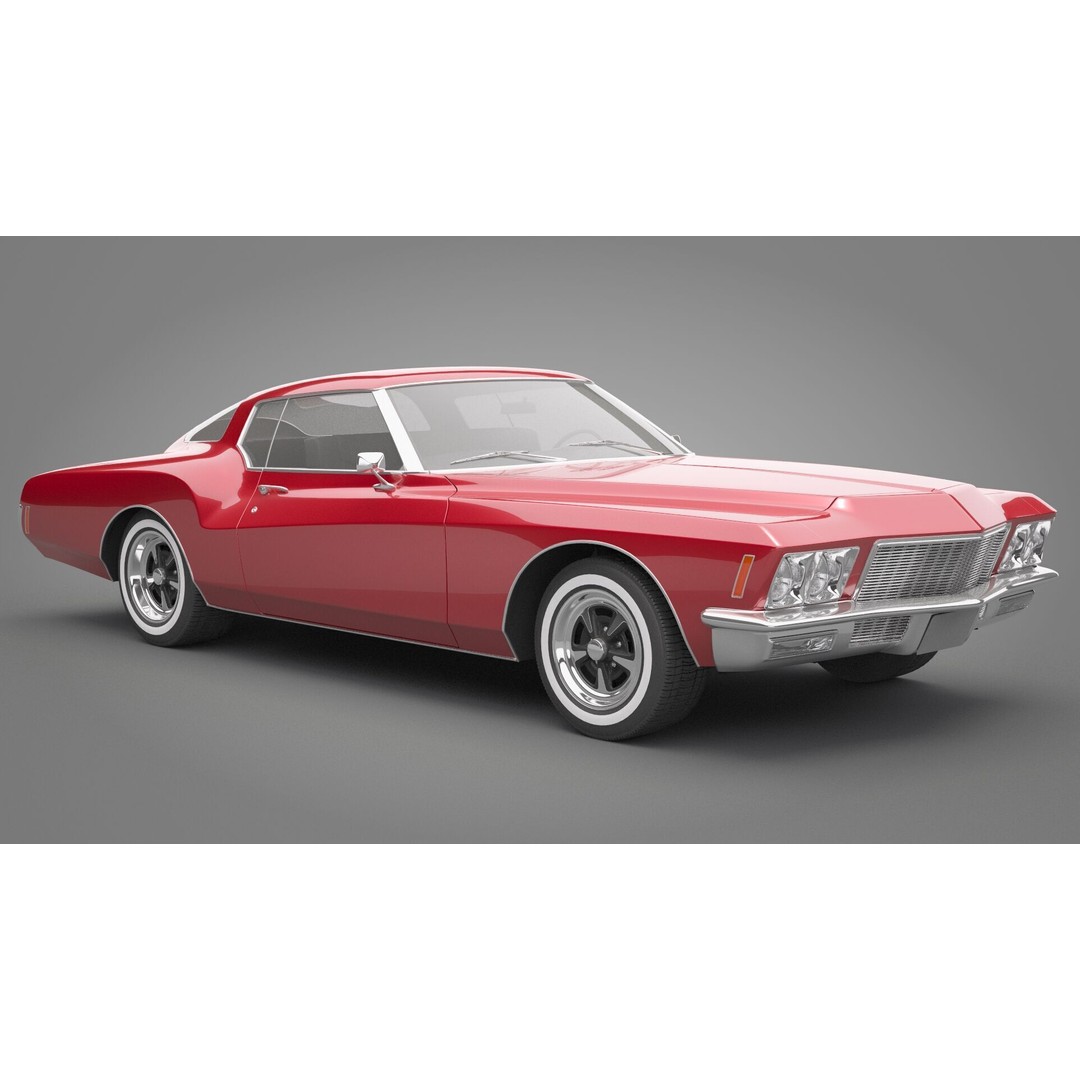 Generic Old Car 3D Model – High Quality Vehicle Asset, FBX, OBJ - View 7
