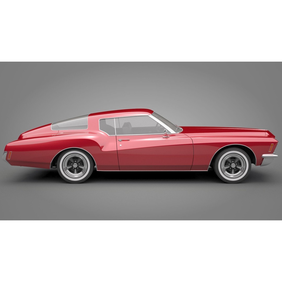 Generic Old Car 3D Model – High Quality Vehicle Asset, FBX, OBJ - View 8