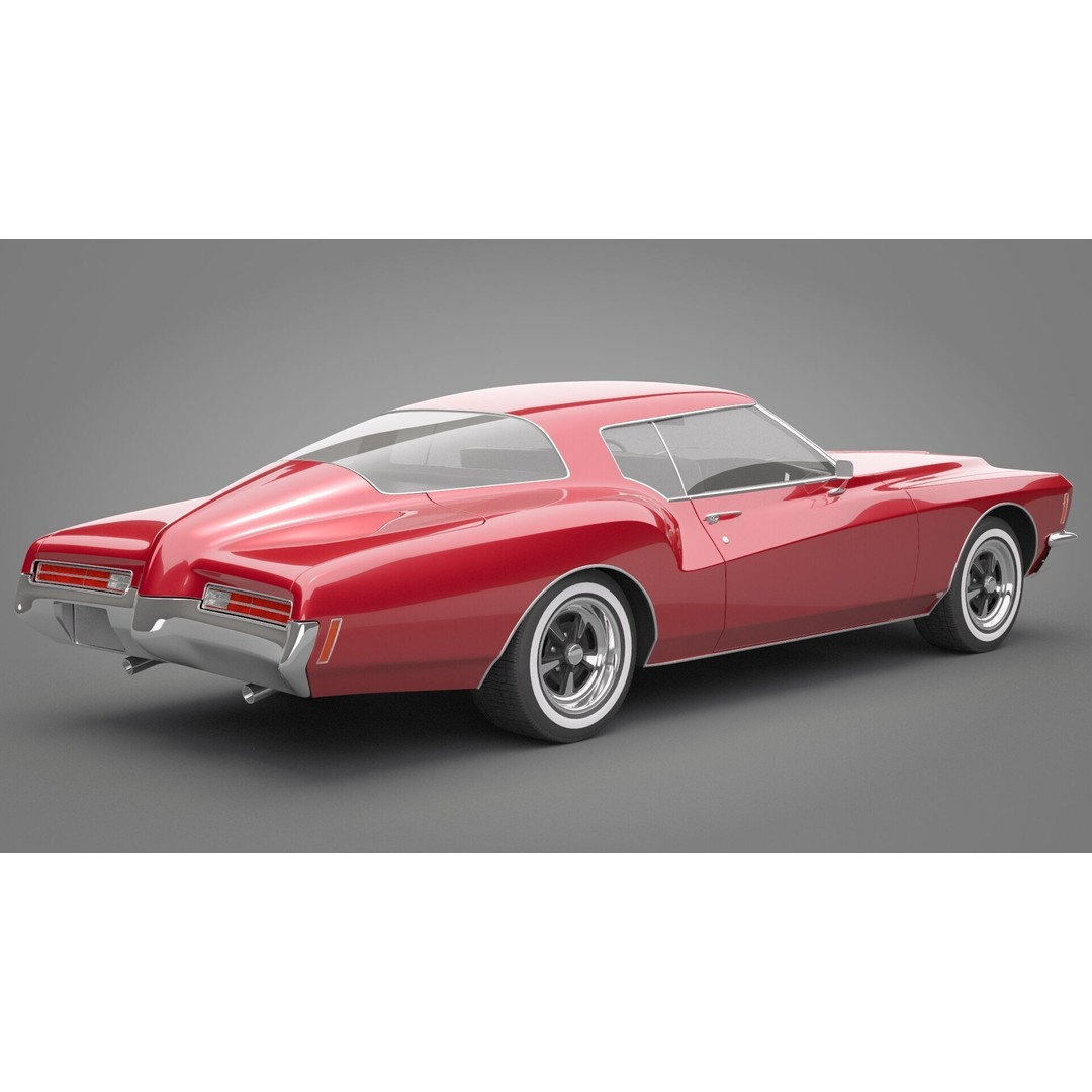 Generic Old Car 3D Model – High Quality Vehicle Asset, FBX, OBJ - View 9