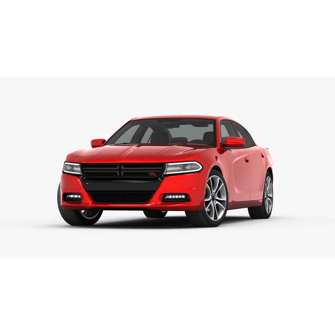 Dodge Charger R/T 2015 3D Model – High Poly Muscle Car with Detailed Interior - View 10