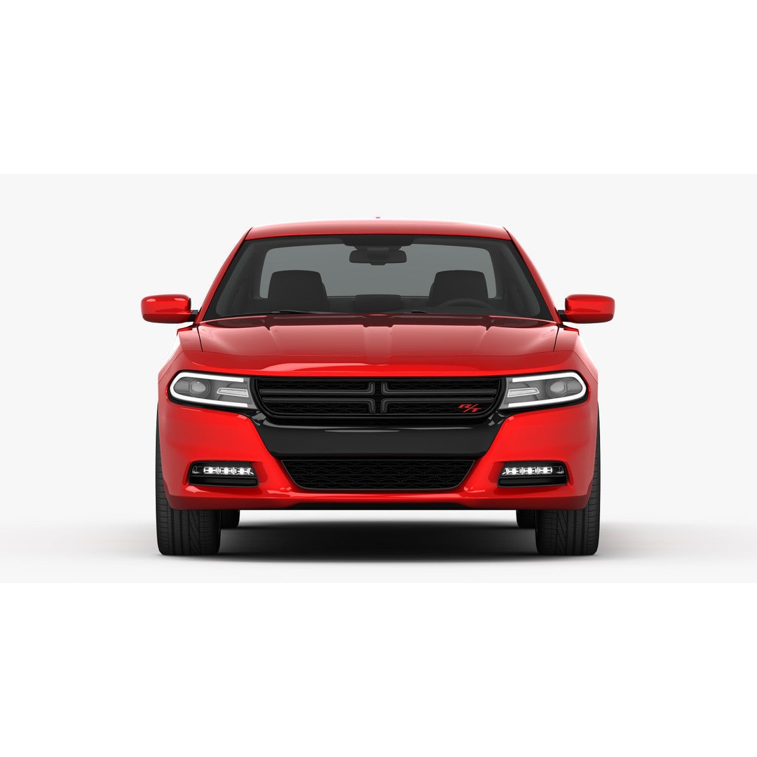 Dodge Charger R/T 2015 3D Model – High Poly Muscle Car with Detailed Interior - View 12