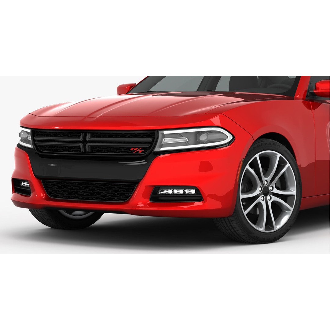 Dodge Charger R/T 2015 3D Model – High Poly Muscle Car with Detailed Interior - View 7