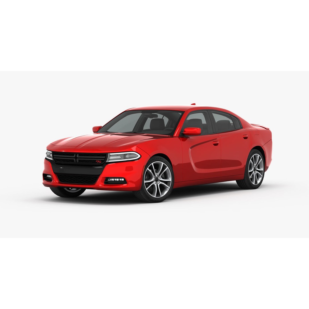 Dodge Charger R/T 2015 3D Model – High Poly Muscle Car with Detailed Interior - View 8