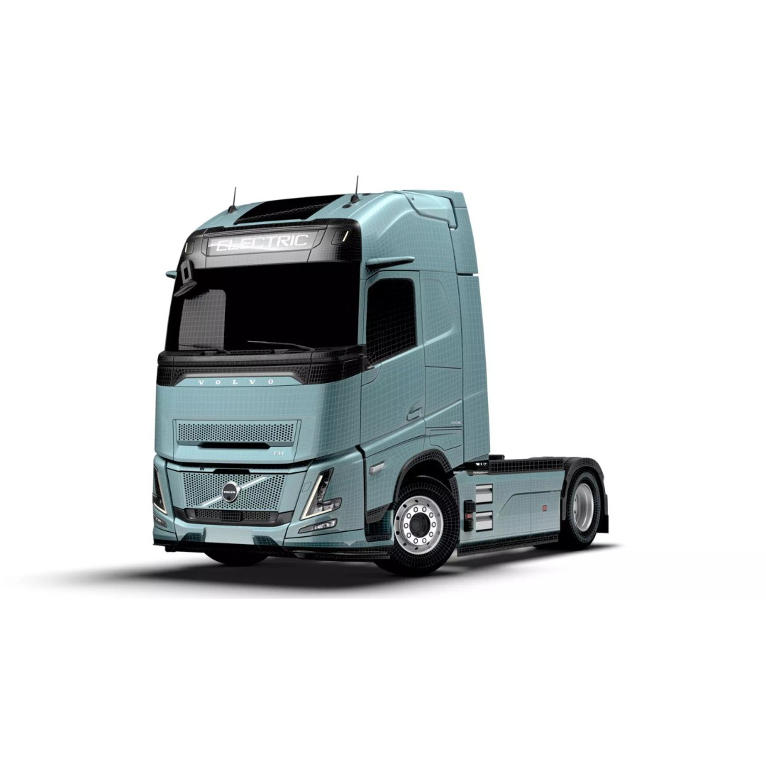 Volvo FH Aero Electric 4x2 Tractor 3D Model – High Poly PBR Asset, FBX - View 25