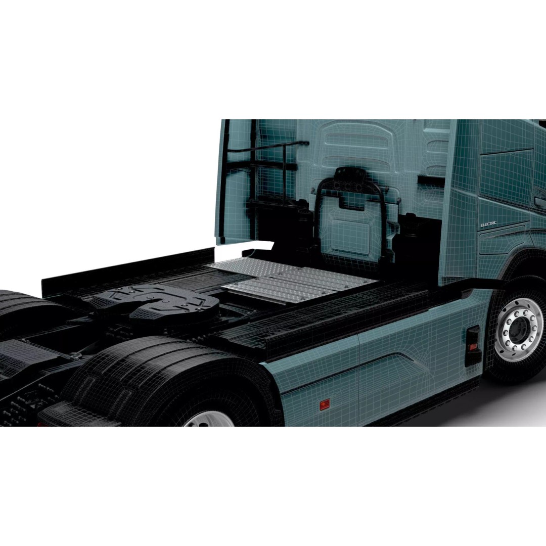Volvo FH Aero Electric 4x2 Tractor 3D Model – High Poly PBR Asset, FBX - View 28