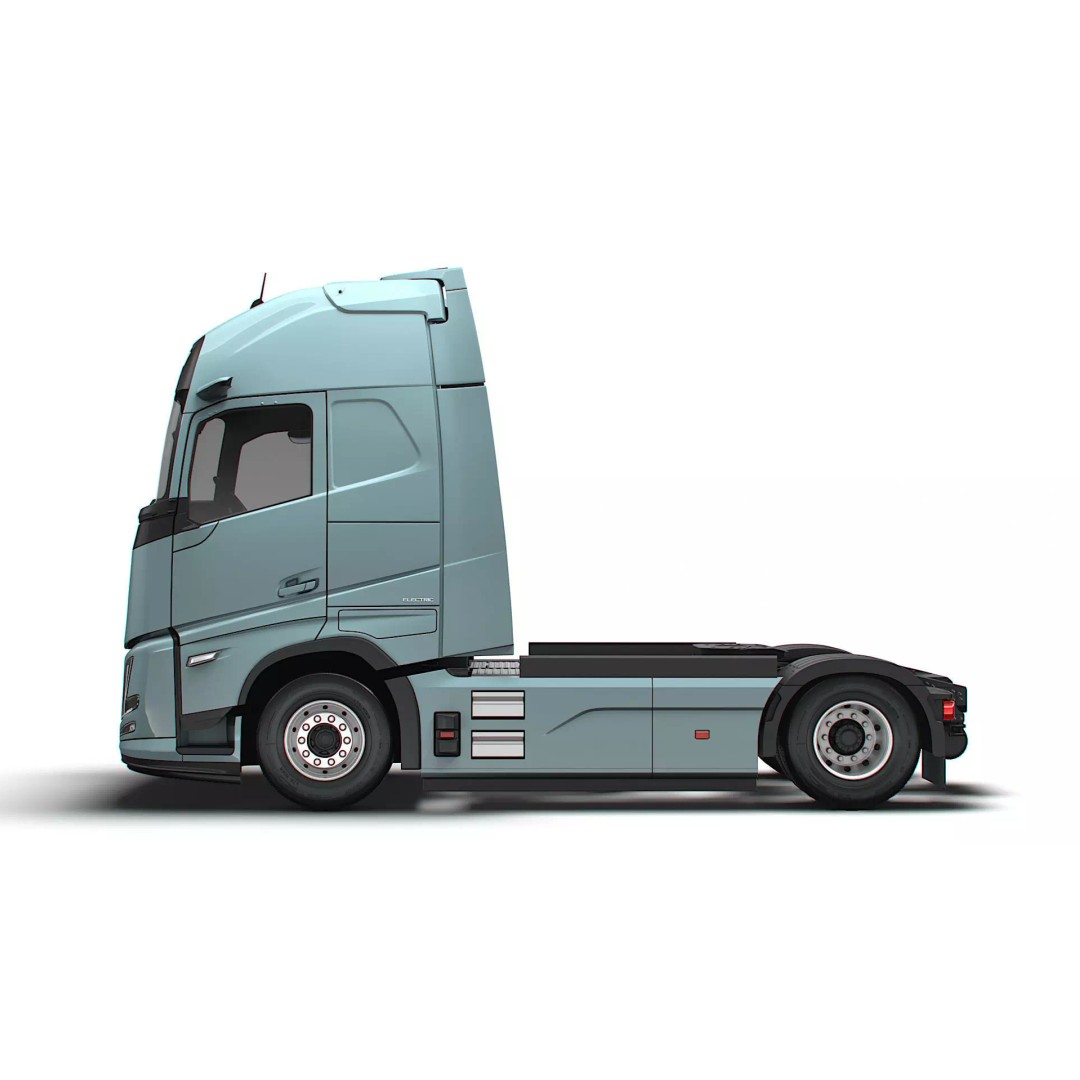 Volvo FH Aero Electric 4x2 Tractor 3D Model – High Poly PBR Asset, FBX - View 6