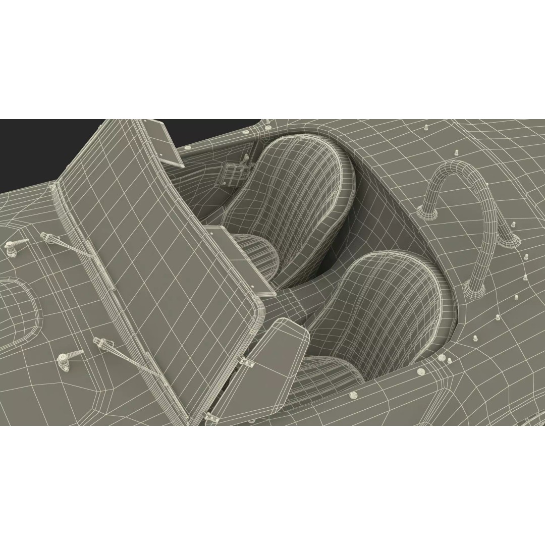 AC Shelby Cobra 1965 3D Model – High Poly Vintage Sports Car, FBX