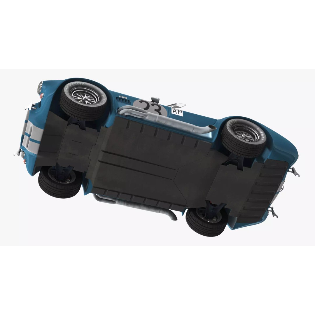 AC Shelby Cobra 1965 3D Model – High Poly Vintage Sports Car, FBX - View 15