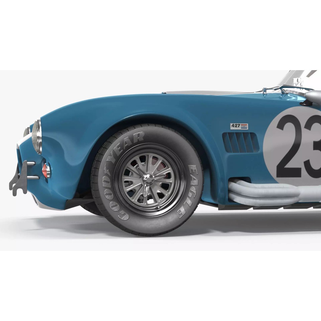 AC Shelby Cobra 1965 3D Model – High Poly Vintage Sports Car, FBX - View 16