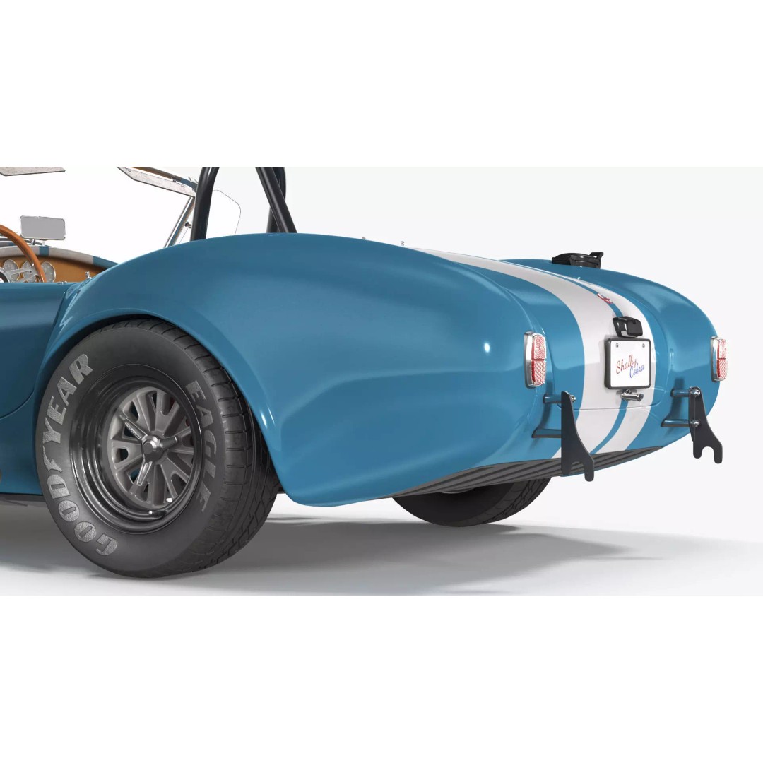 AC Shelby Cobra 1965 3D Model – High Poly Vintage Sports Car, FBX - View 19