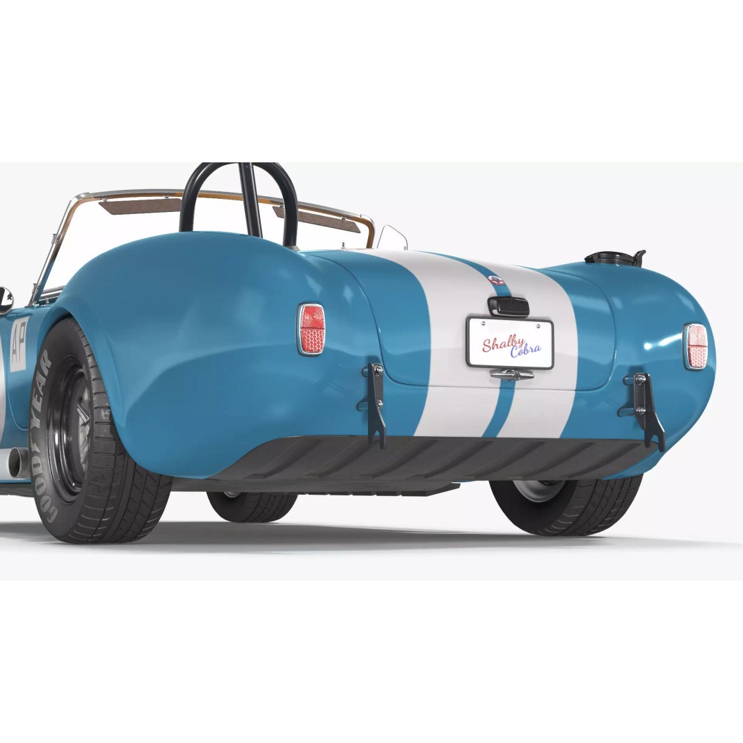 AC Shelby Cobra 1965 3D Model – High Poly Vintage Sports Car, FBX - View 23