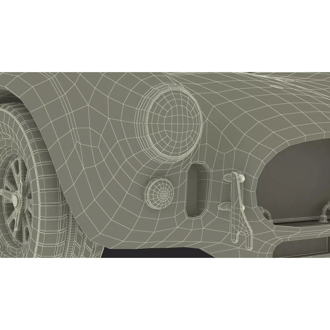 AC Shelby Cobra 1965 3D Model – High Poly Vintage Sports Car, FBX - View 49