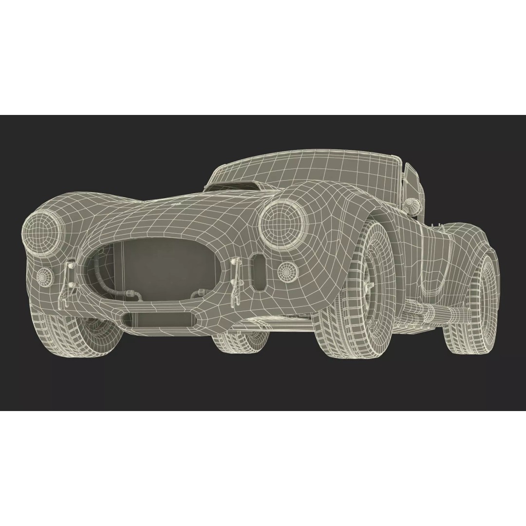 AC Shelby Cobra 1965 3D Model – High Poly Vintage Sports Car, FBX - View 57