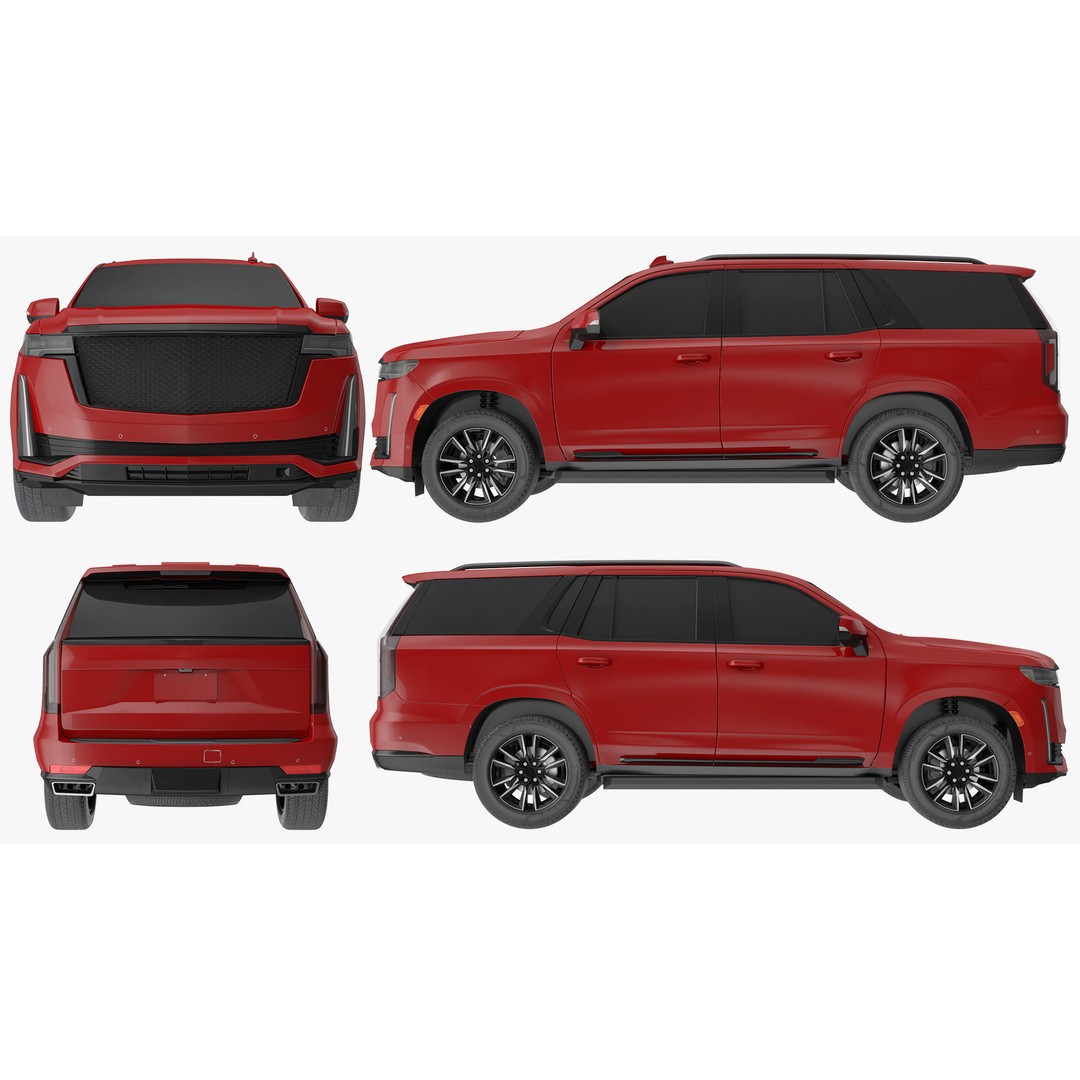 Luxury Large SUV 3D Model – High Poly Exterior, PBR Textures, FBX - View 25