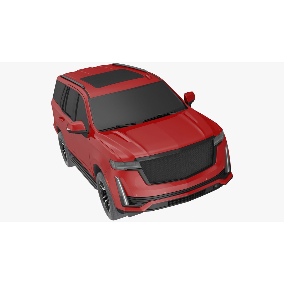 Luxury Large SUV 3D Model – High Poly Exterior, PBR Textures, FBX - View 3