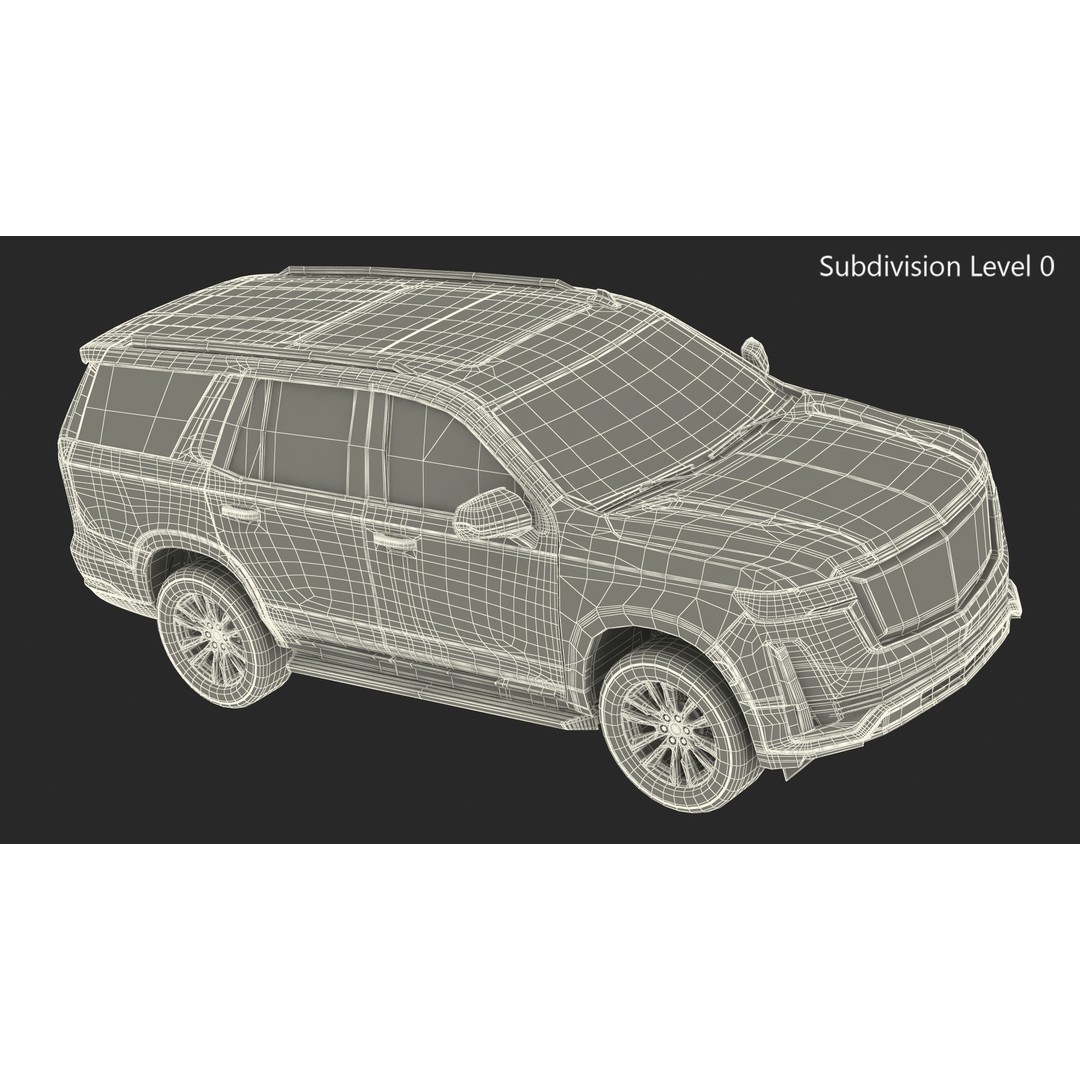 Luxury Large SUV 3D Model – High Poly Exterior, PBR Textures, FBX - View 37