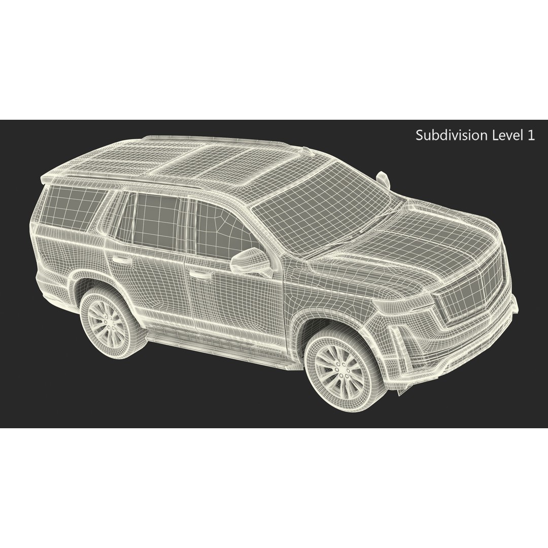Luxury Large SUV 3D Model – High Poly Exterior, PBR Textures, FBX - View 38