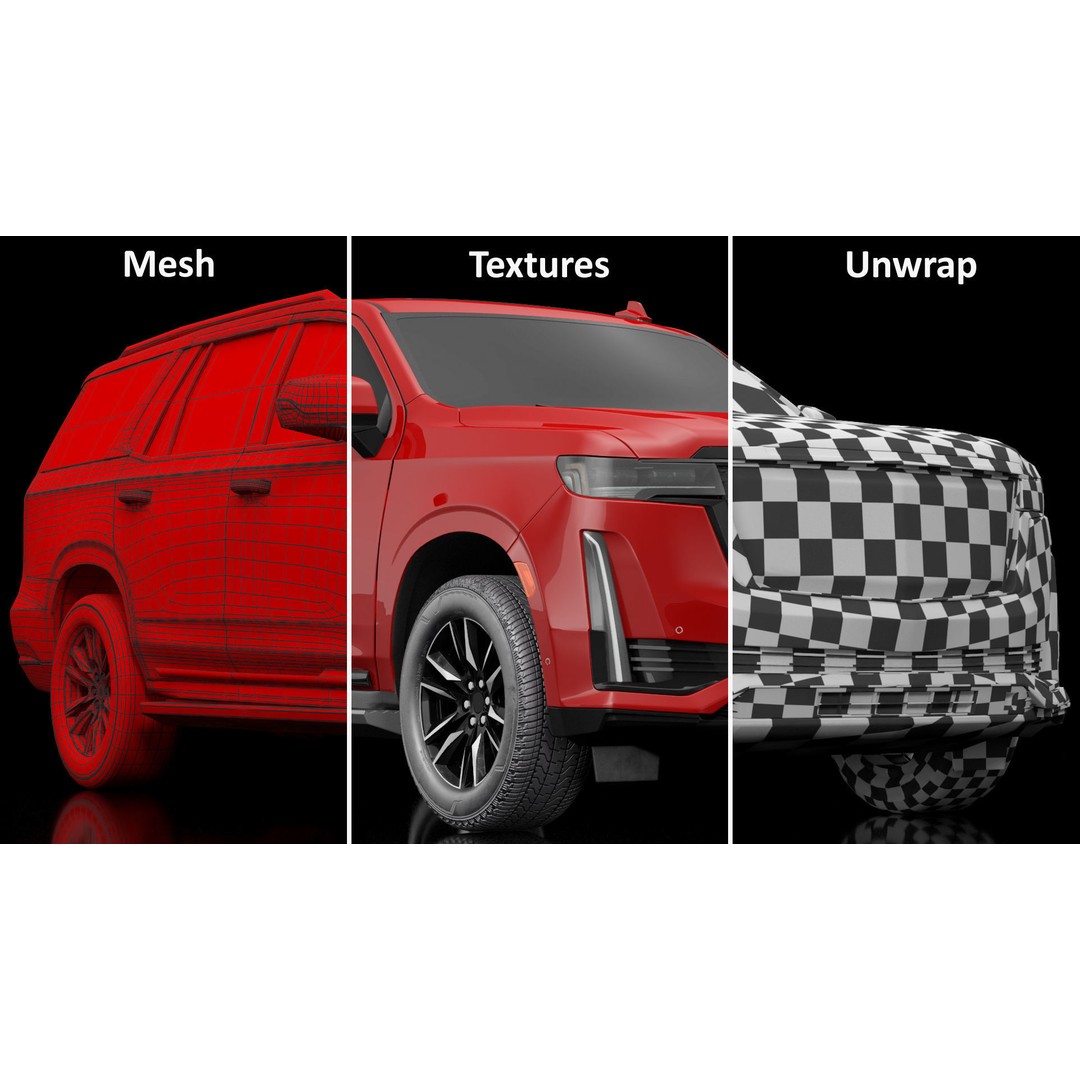 Luxury Large SUV 3D Model – High Poly Exterior, PBR Textures, FBX - View 39