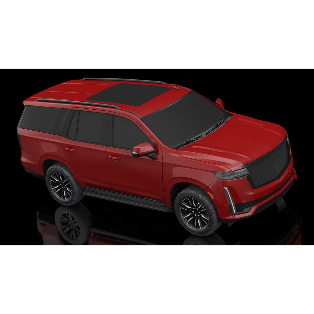 Luxury Large SUV 3D Model – High Poly Exterior, PBR Textures, FBX - View 4