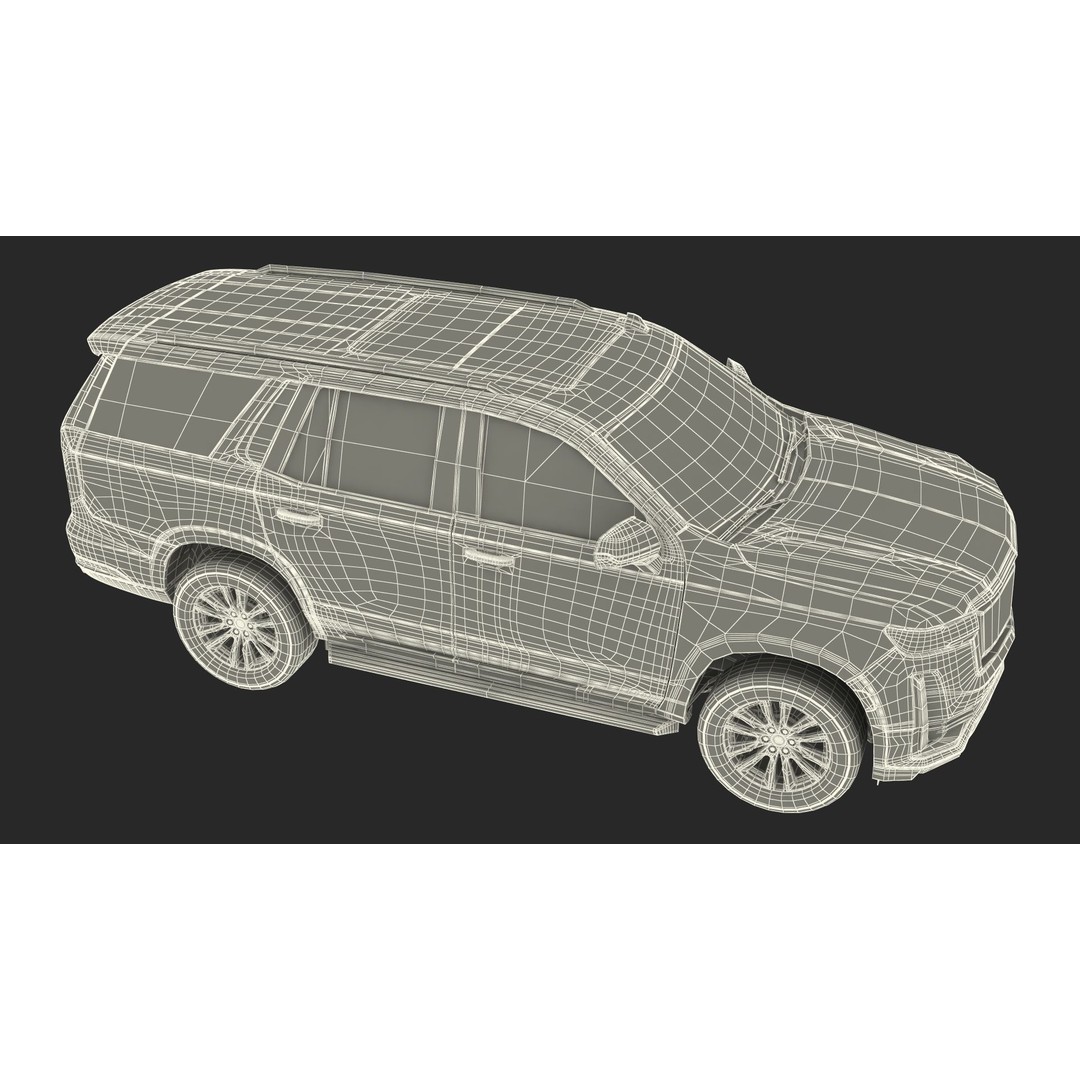 Luxury Large SUV 3D Model – High Poly Exterior, PBR Textures, FBX - View 43