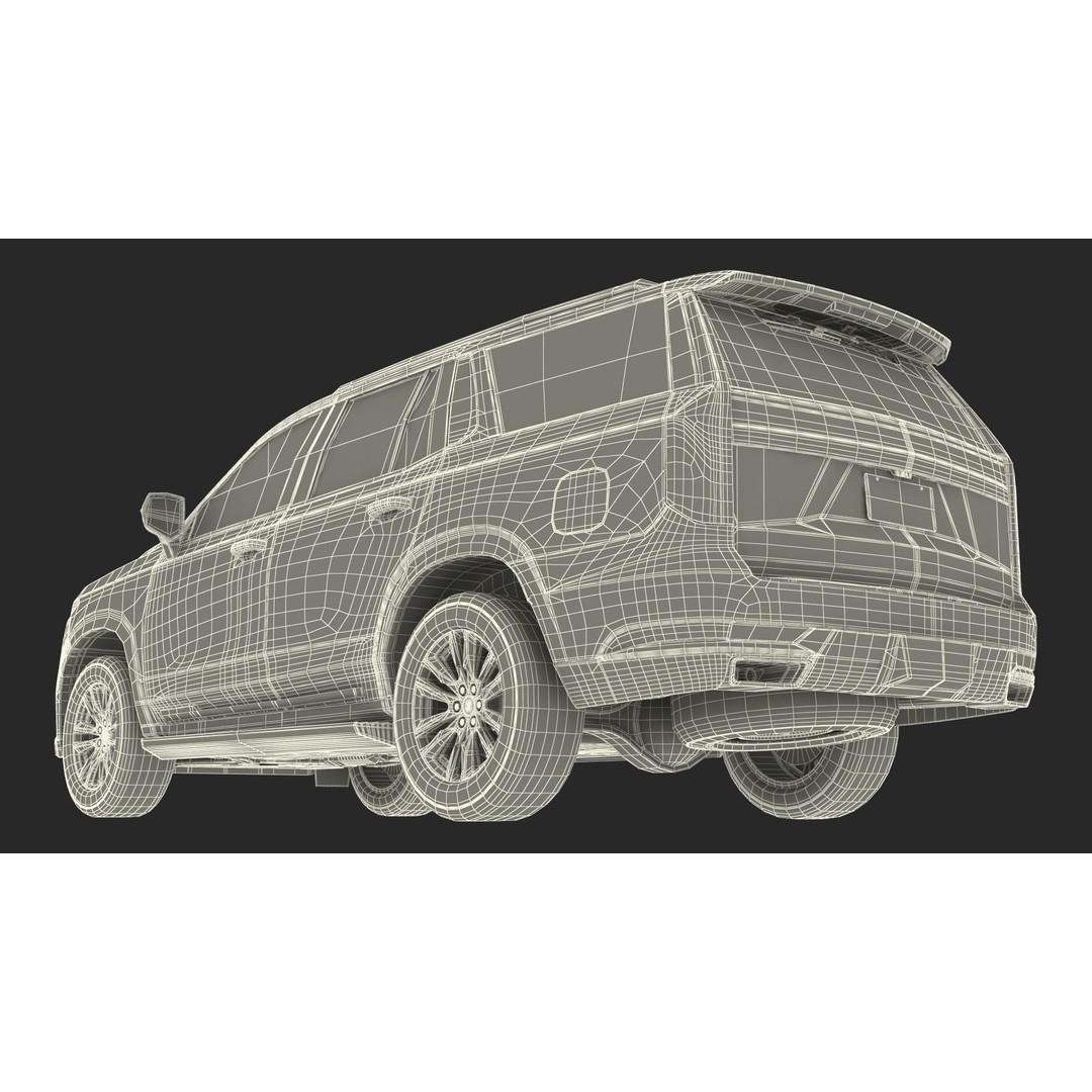 Luxury Large SUV 3D Model – High Poly Exterior, PBR Textures, FBX - View 45