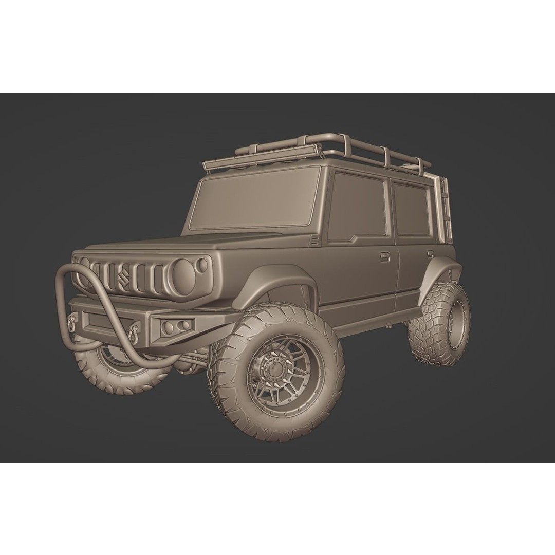 Suzuki Jimny 5-Door 3D Model – Rugged SUV Game Asset, PBR, FBX