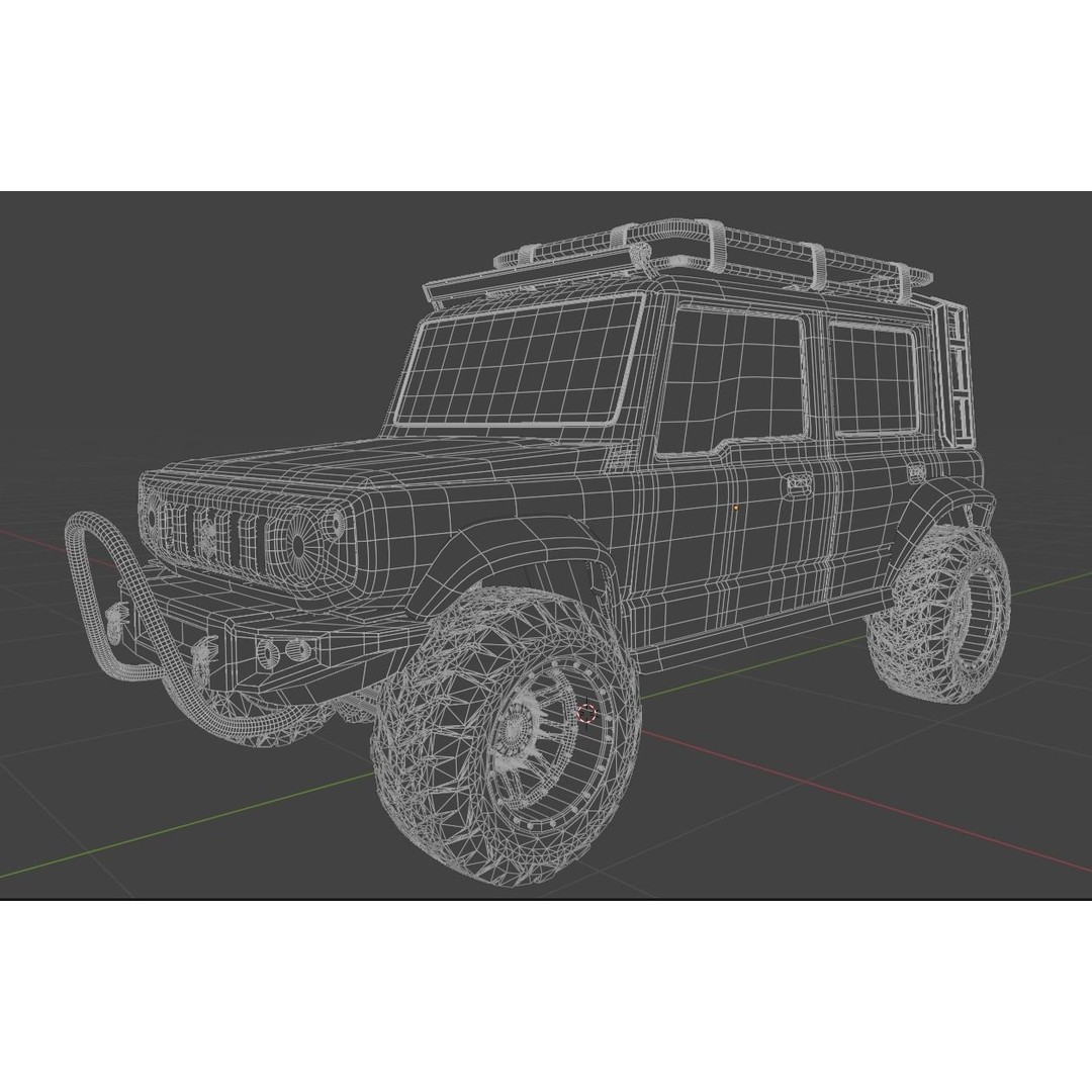 Suzuki Jimny 5-Door 3D Model – Rugged SUV Game Asset, PBR, FBX - View 10