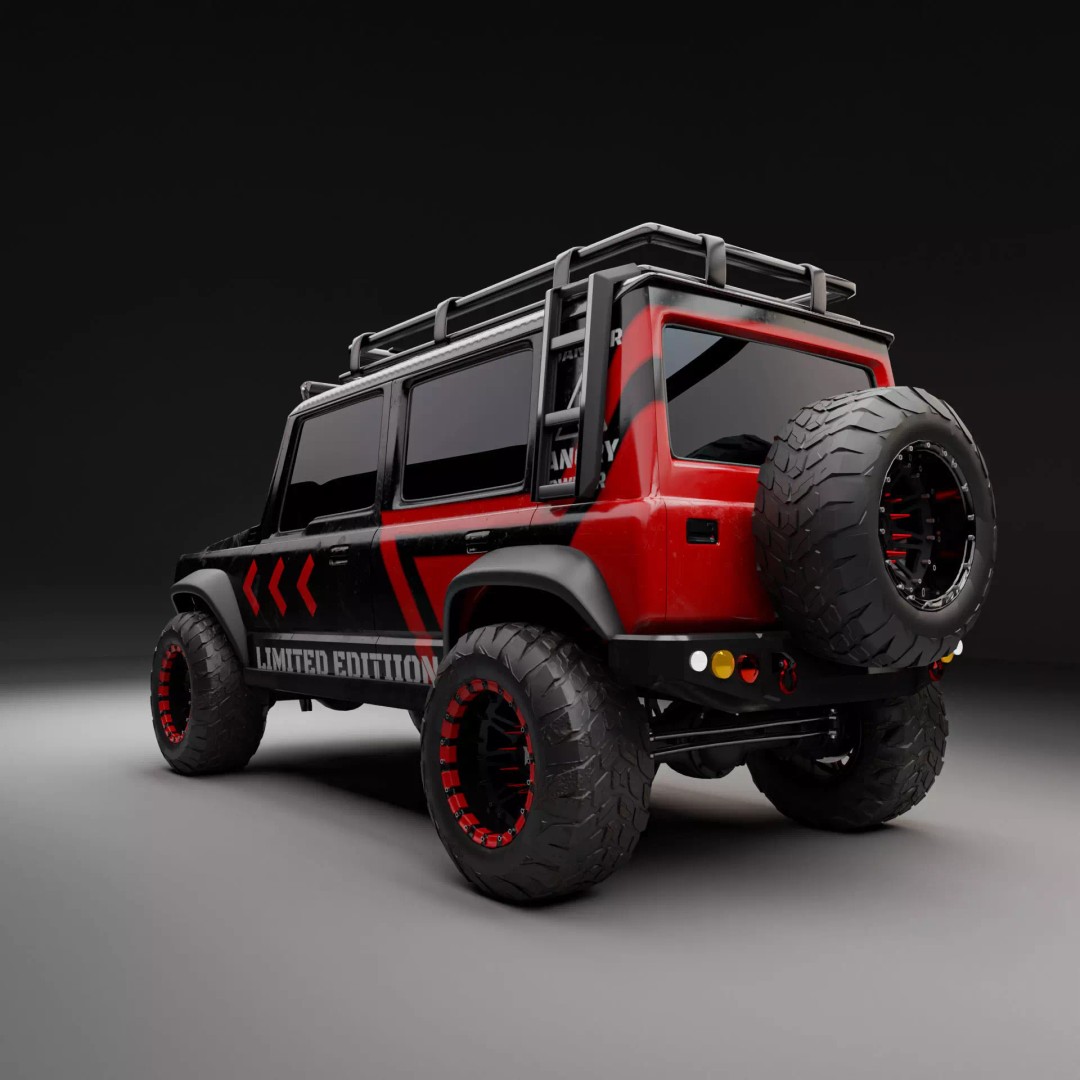 Suzuki Jimny 5-Door 3D Model – Rugged SUV Game Asset, PBR, FBX - View 2