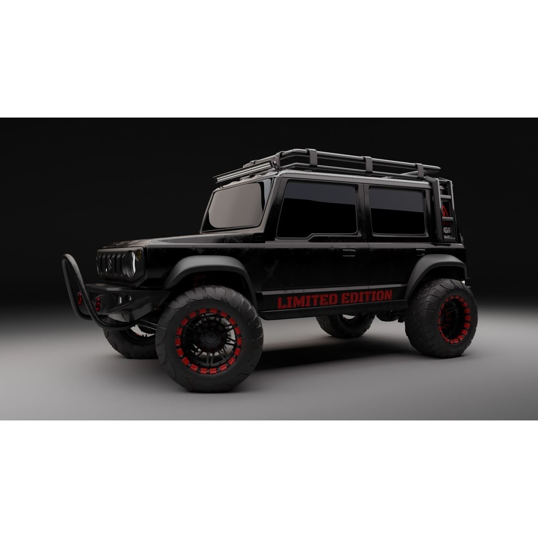 Suzuki Jimny 5-Door 3D Model – Rugged SUV Game Asset, PBR, FBX - View 9