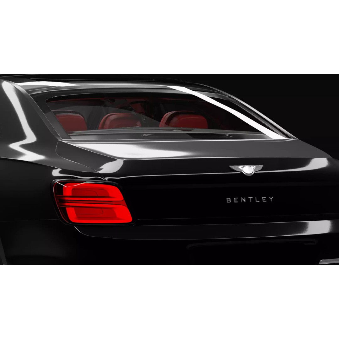 Bentley Flying Spur 3D Model – High Detail Rigged Luxury Car, Blender, FBX, OBJ - View 11
